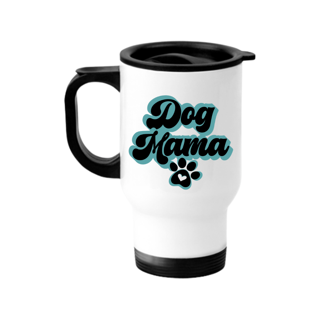 Retro Dog Mama Travel Mug
