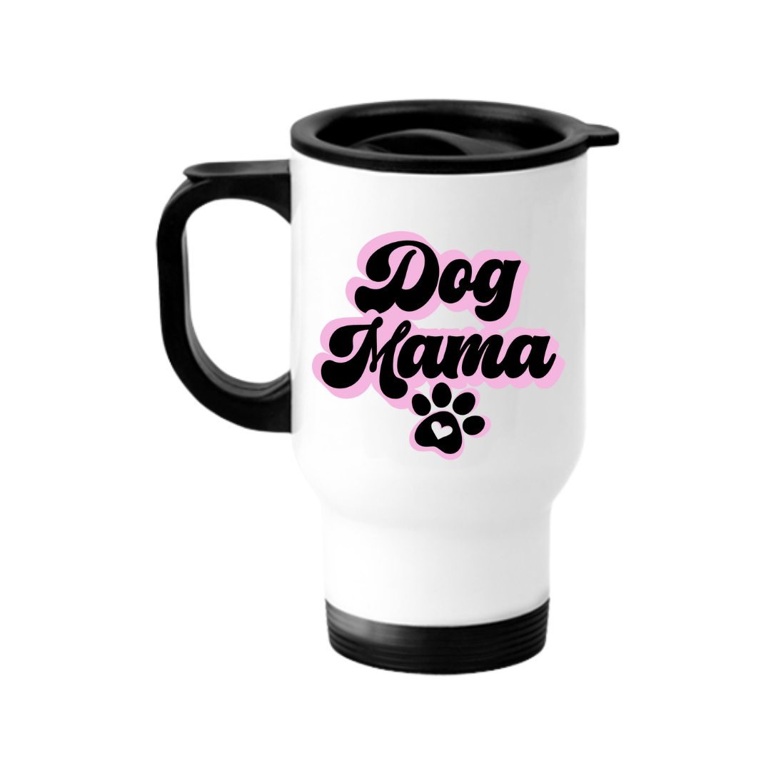 Retro Dog Mama Travel Mug