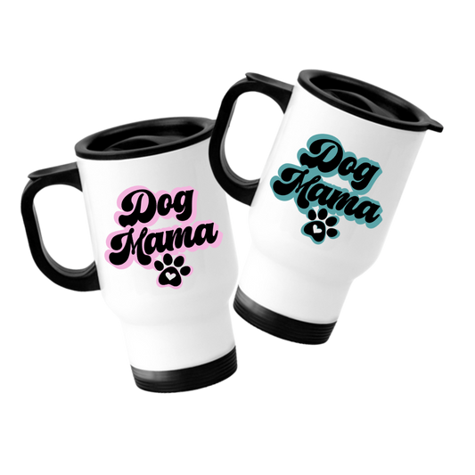 Retro Dog Mama Travel Mug