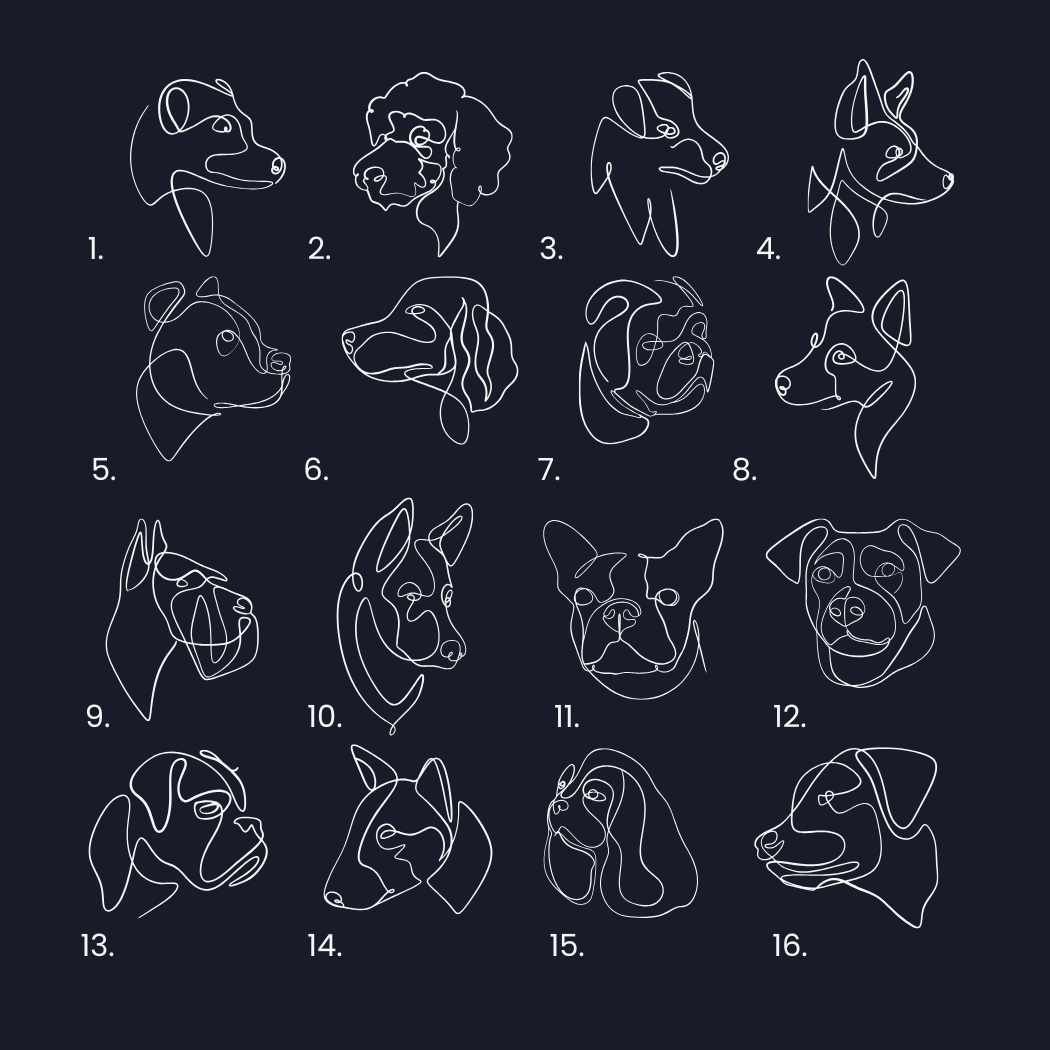 Personalised Star Map (Dog) With Constellations