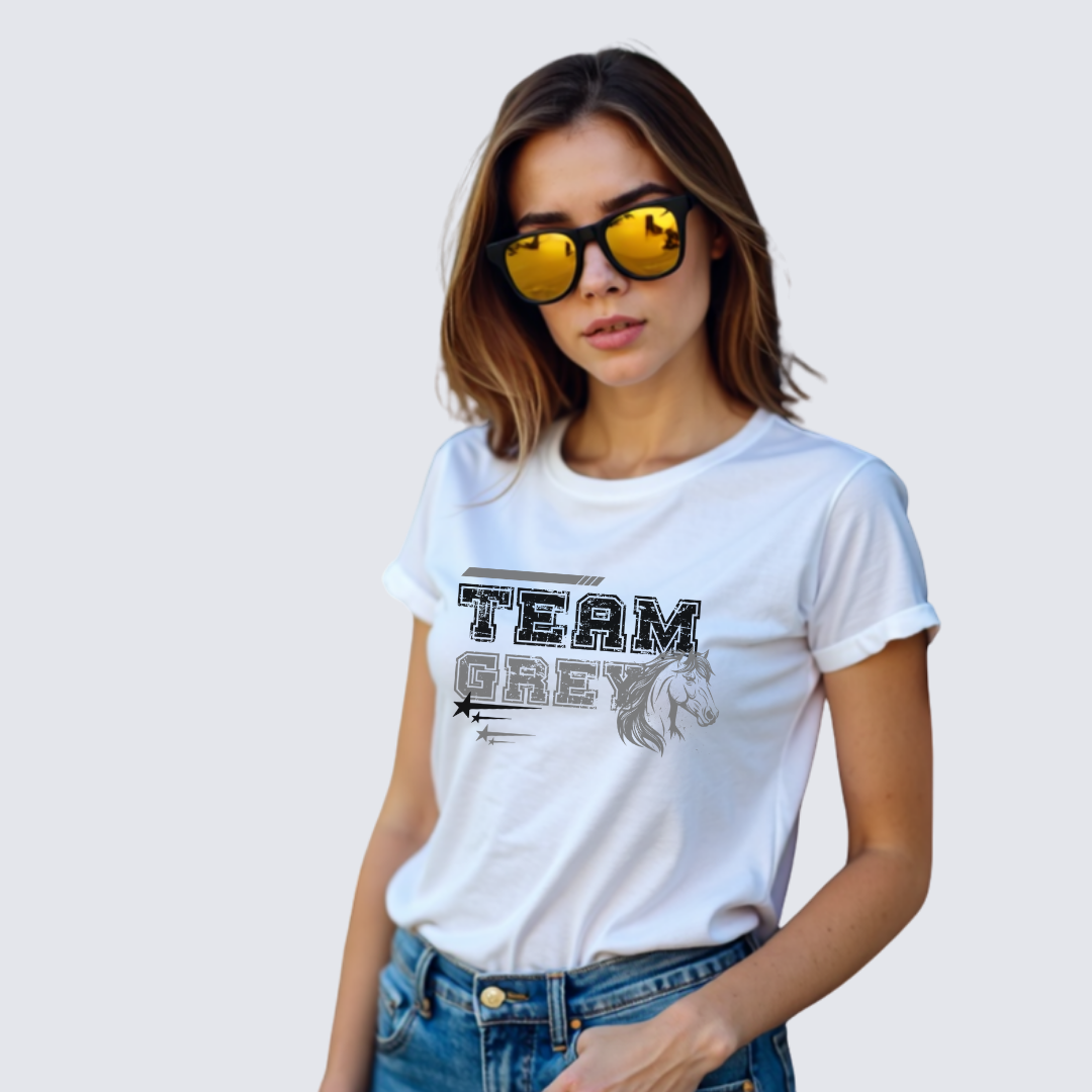 Team Grey Equestrian T-shirt