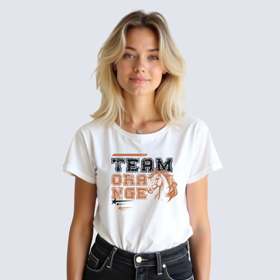 Team Orange Equestrian T-shirt