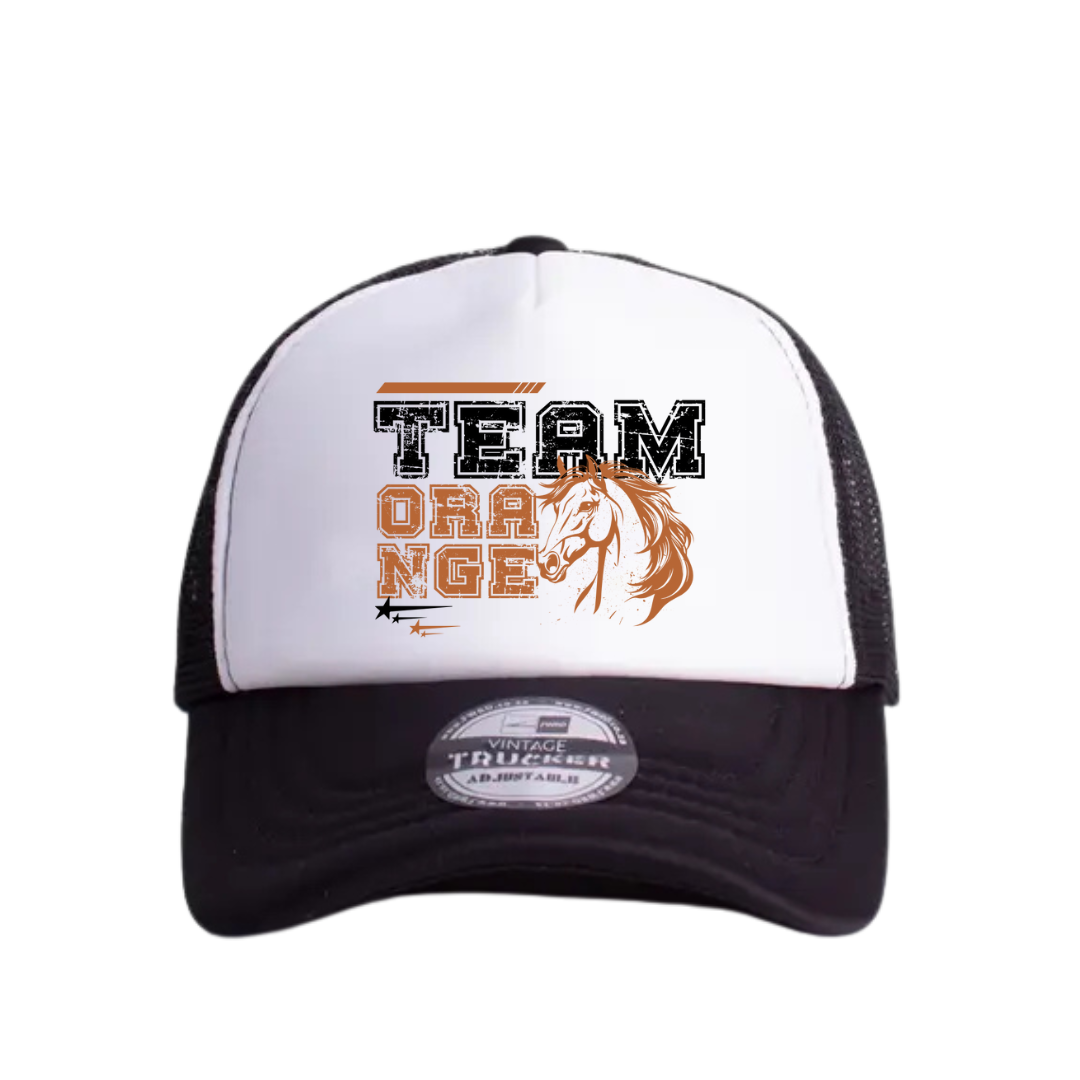Team Orange Two Tone Trucker Cap