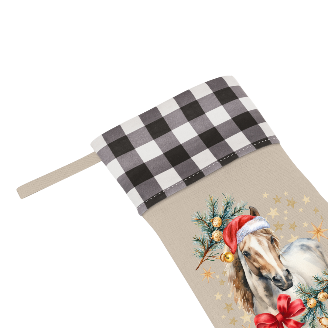 Watercolour Horse Personalised Christmas Stocking